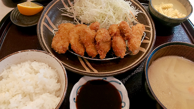 芋豚ミックスカツ定食