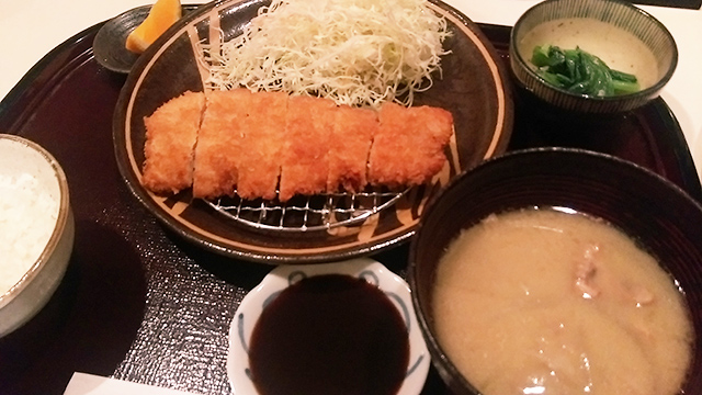 芋豚ロースカツ定食